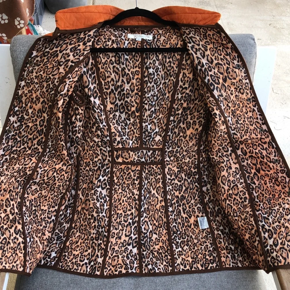 Like new! - TASHA POLIZZI Quilted & Wool Patch Snap Front Coat - Picture 10 of 11